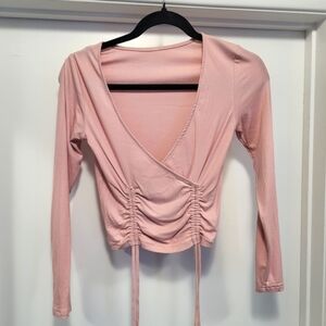 Pink Ruched Top